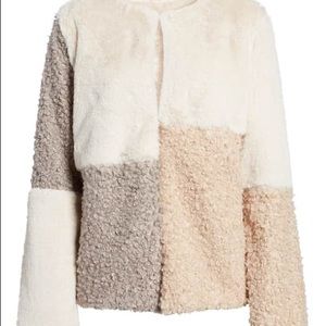 Sam Edelman Patchwork Faux Fur Coat
